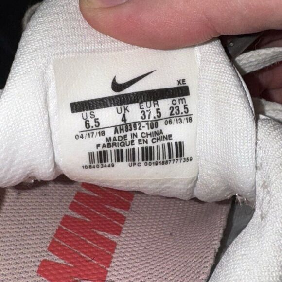 Nike Air Zoom Pegasus 35 PRM White Pink Athletic Running Shoes Sneakers Size 6.5 - Picture 8 of 8